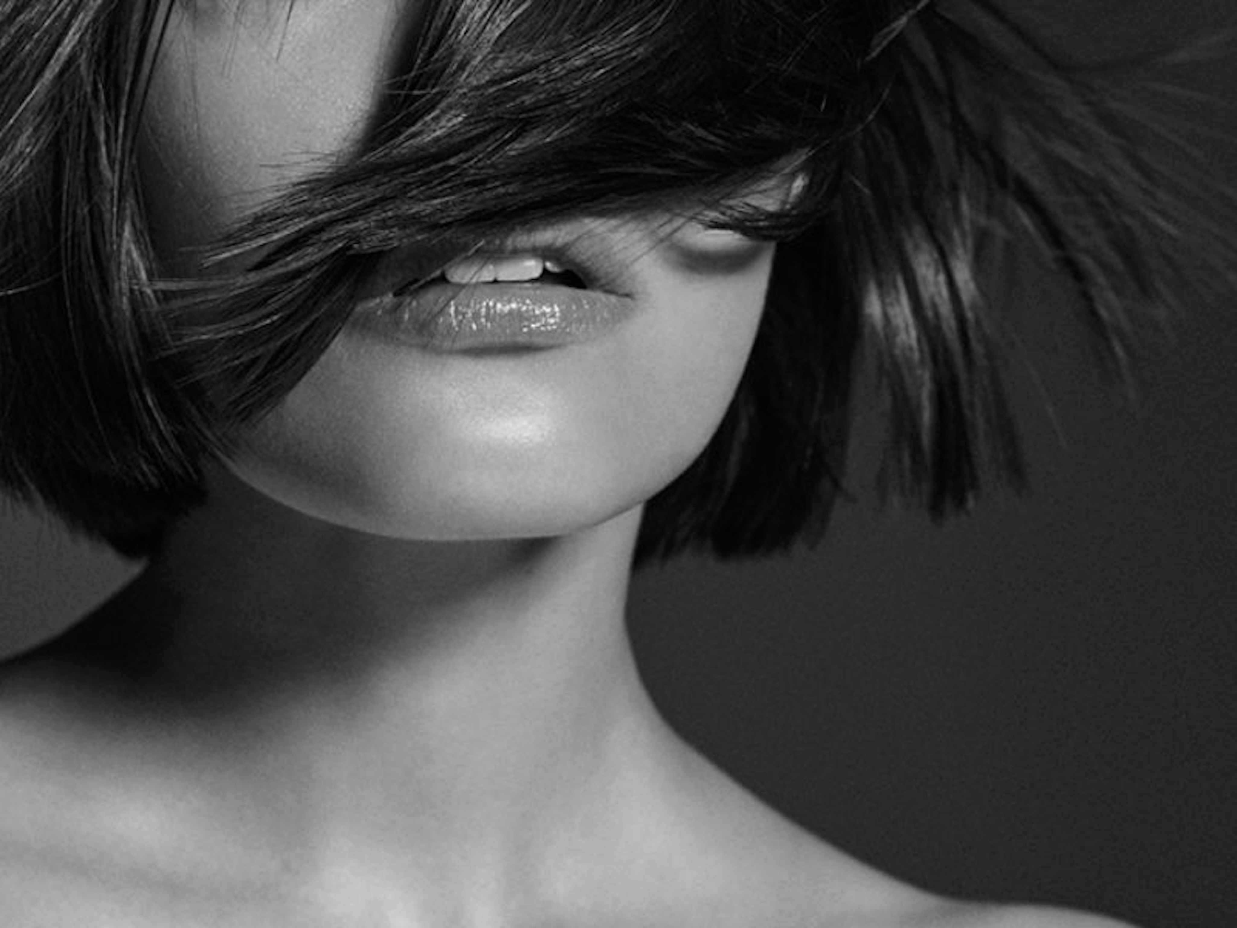 Close-up portrait for clarifying skincare