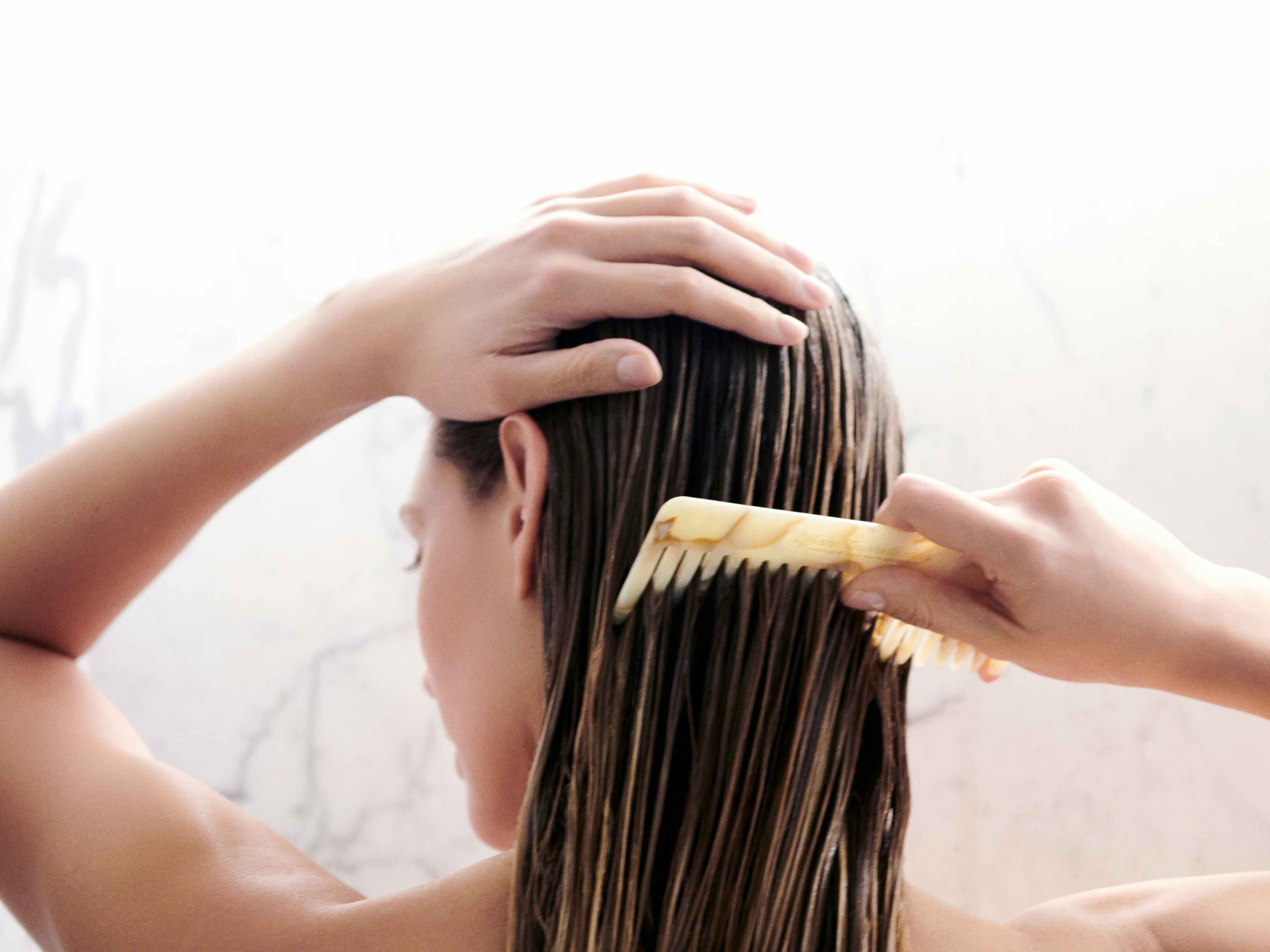 Hair care treatment at a La Biosthétique spa